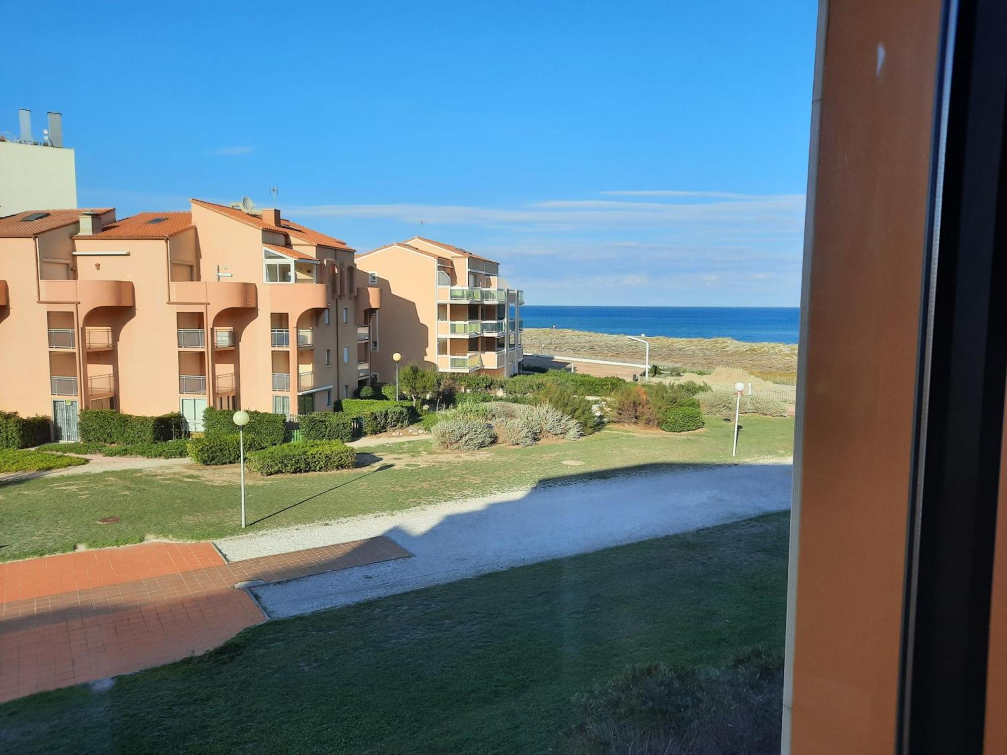 Appartement Vue Mer, Acces Direct Plage, Parking Privatif Le Barcarès エクステリア 写真