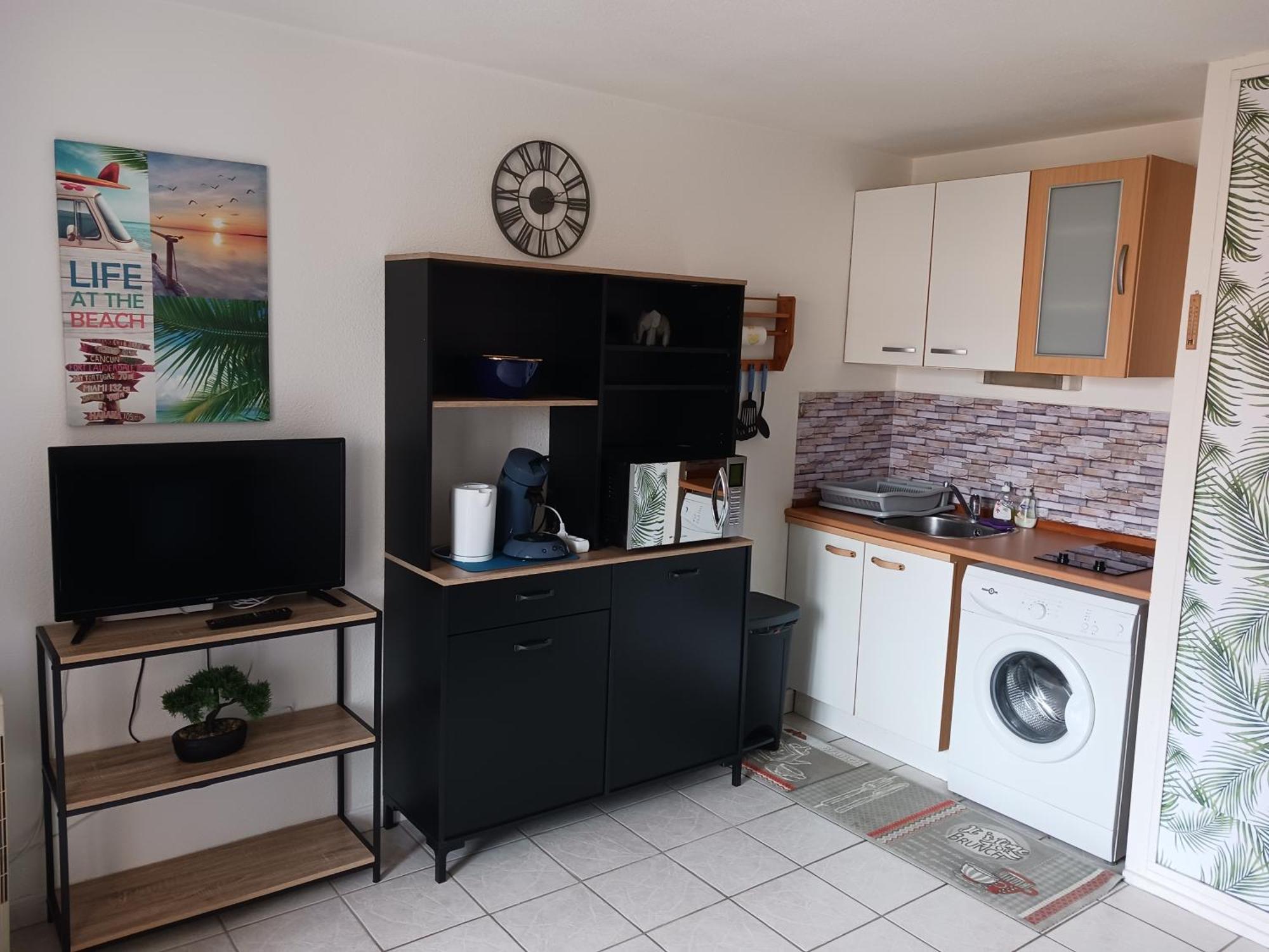 Appartement Vue Mer, Acces Direct Plage, Parking Privatif Le Barcarès エクステリア 写真